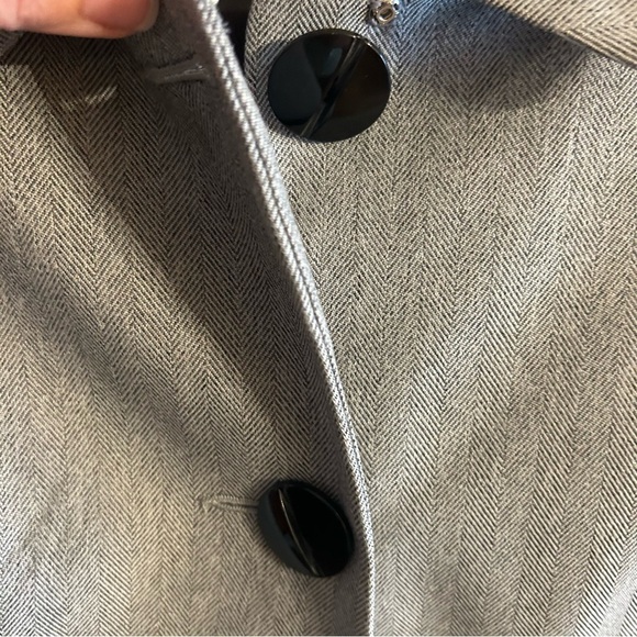 Giorgio Sant' Angelo 2 piece ladies herringbone grey professional pant suit 6 P - Picture 3 of 16